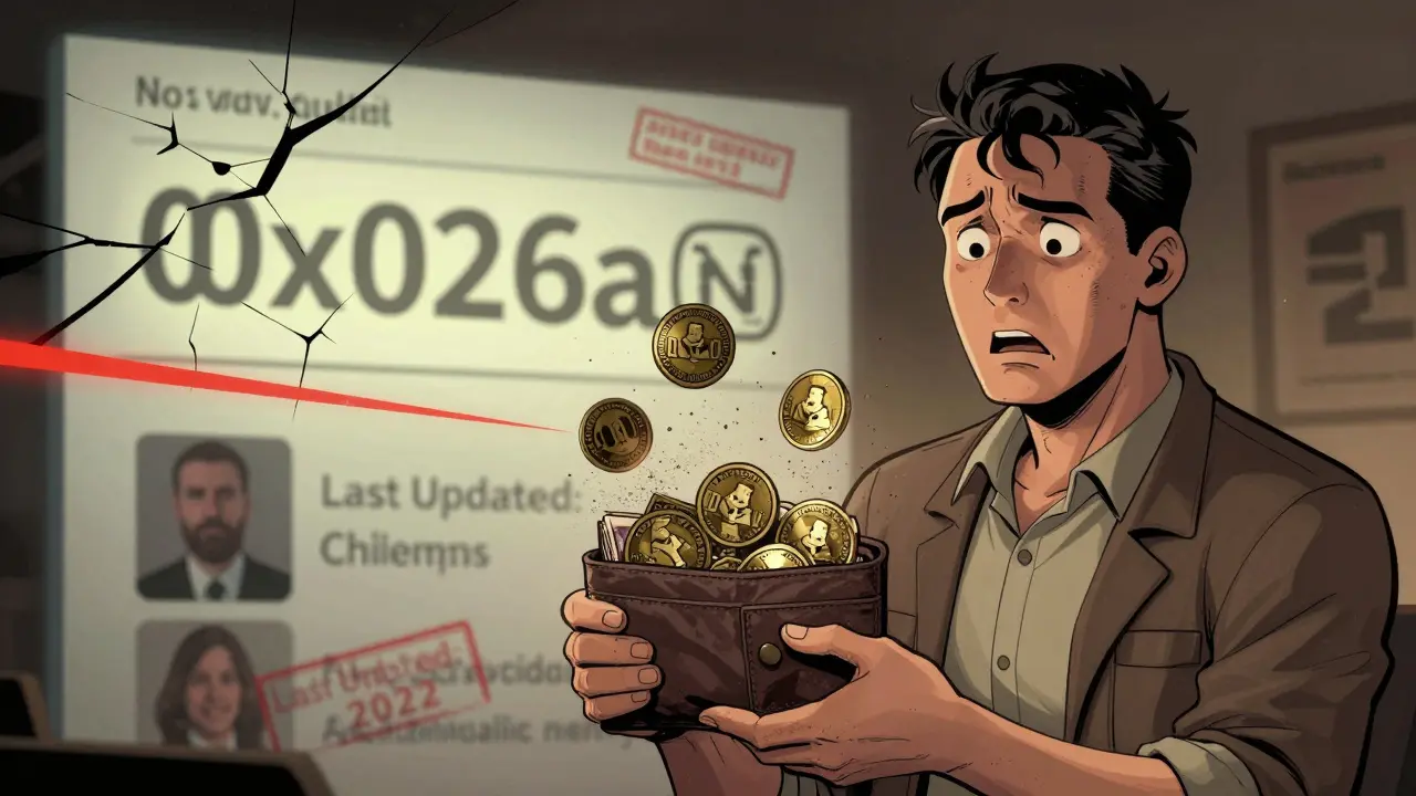 A trader watches as 150,000 CHIMPY tokens vanish into dust, with a cracked smart contract glowing ominously behind them.