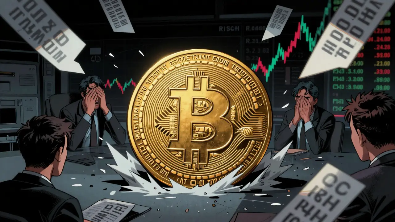 Sinking crypto token in chaotic market with fluctuating prices