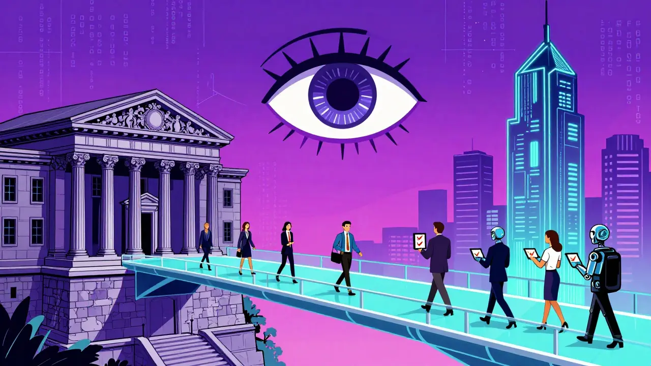 Bridge connecting traditional banks to digital assets