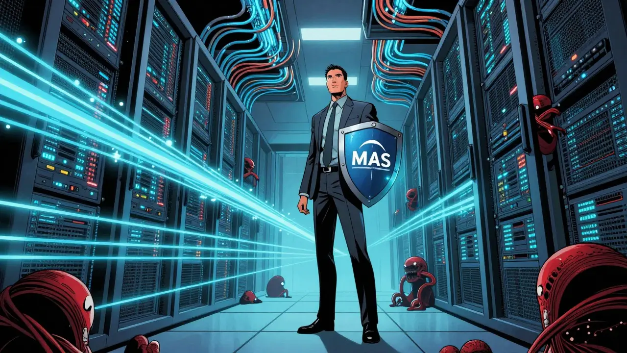 Institutional trader protected by MAS in high-tech hub