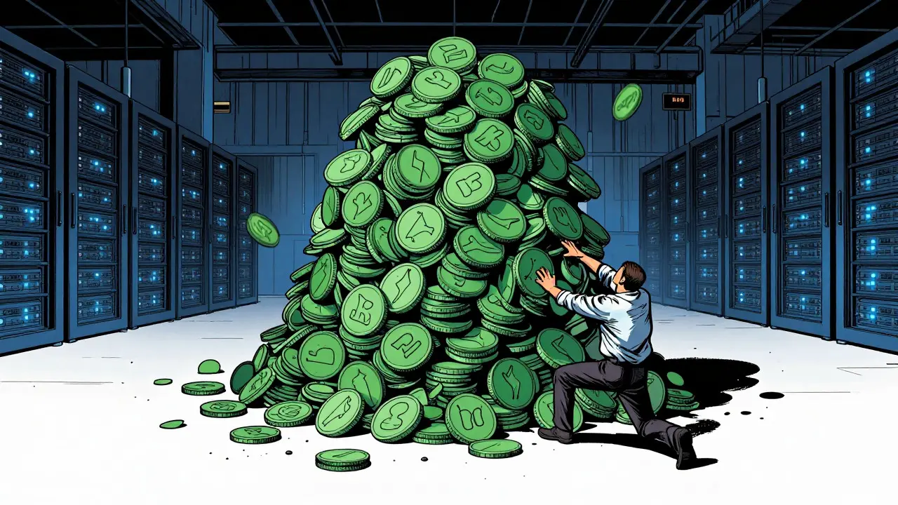 Investor crushed by huge stack of low-liquidity crypto coins