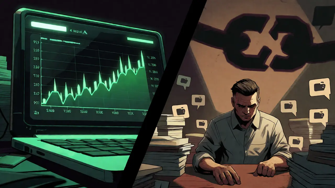 Contrast between fake trading volume and real withdrawal issues